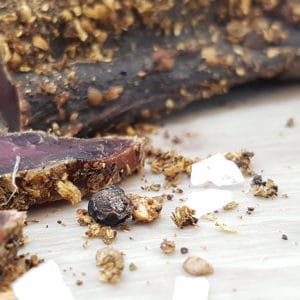 Produktbild mit leckerem, frischem Biltong