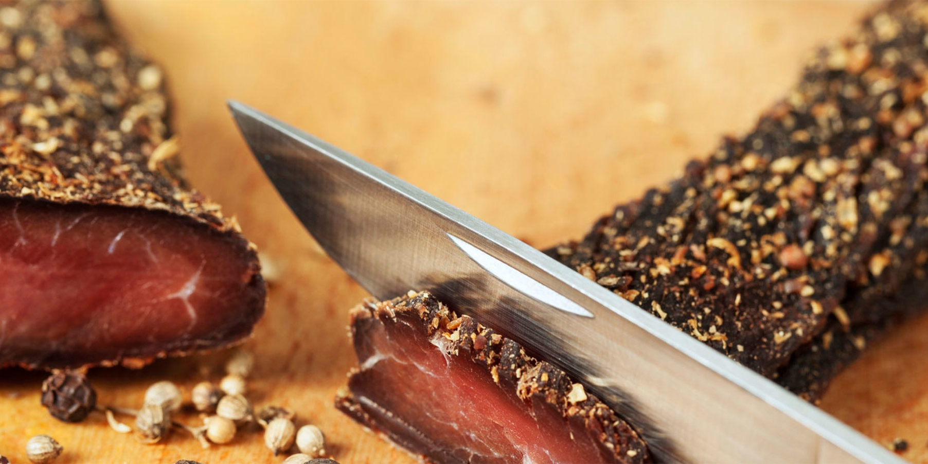 Biltong_Messer Biltong Slices geschnitten