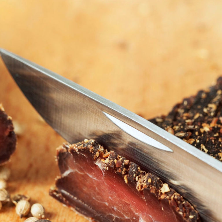 Biltong Slices geschnitten